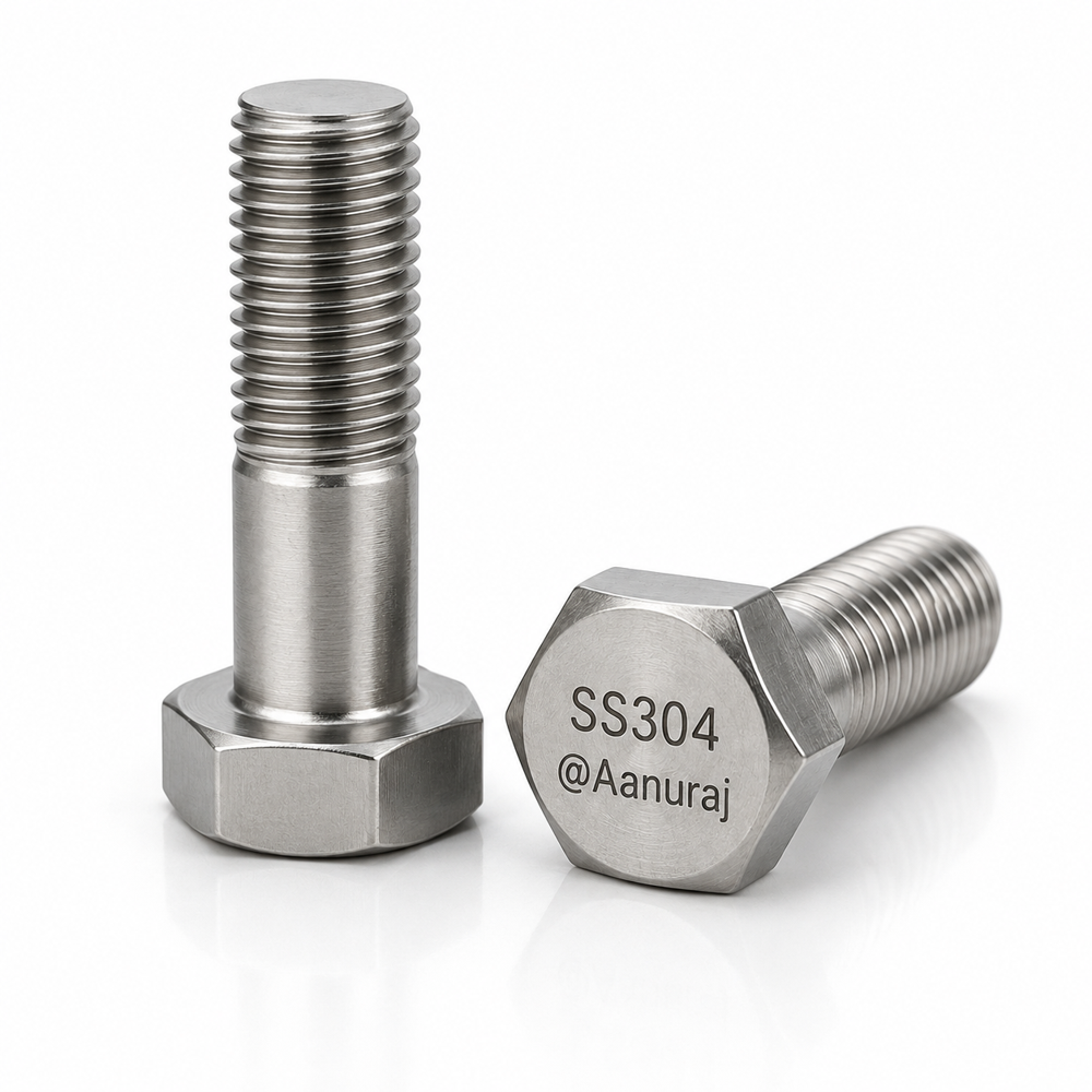 SS 304 HEX BOLT M20X70