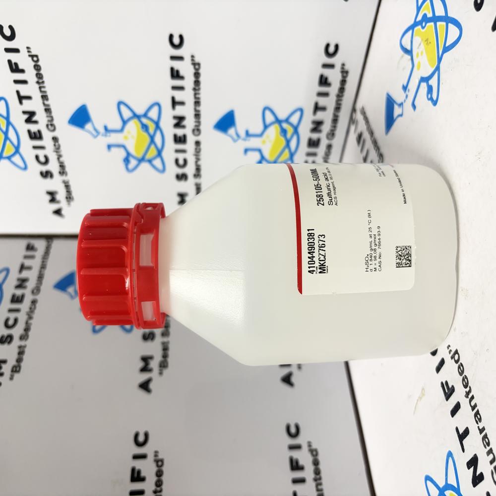 Sulfuric Acid ACS Reagent 95-98% 500ml Sigma-Aldrich