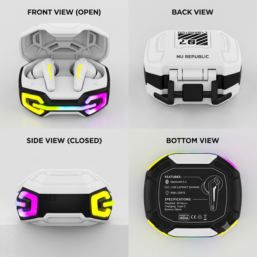Game Buds - Battery Backup: Up To 20 Hours (With Case)