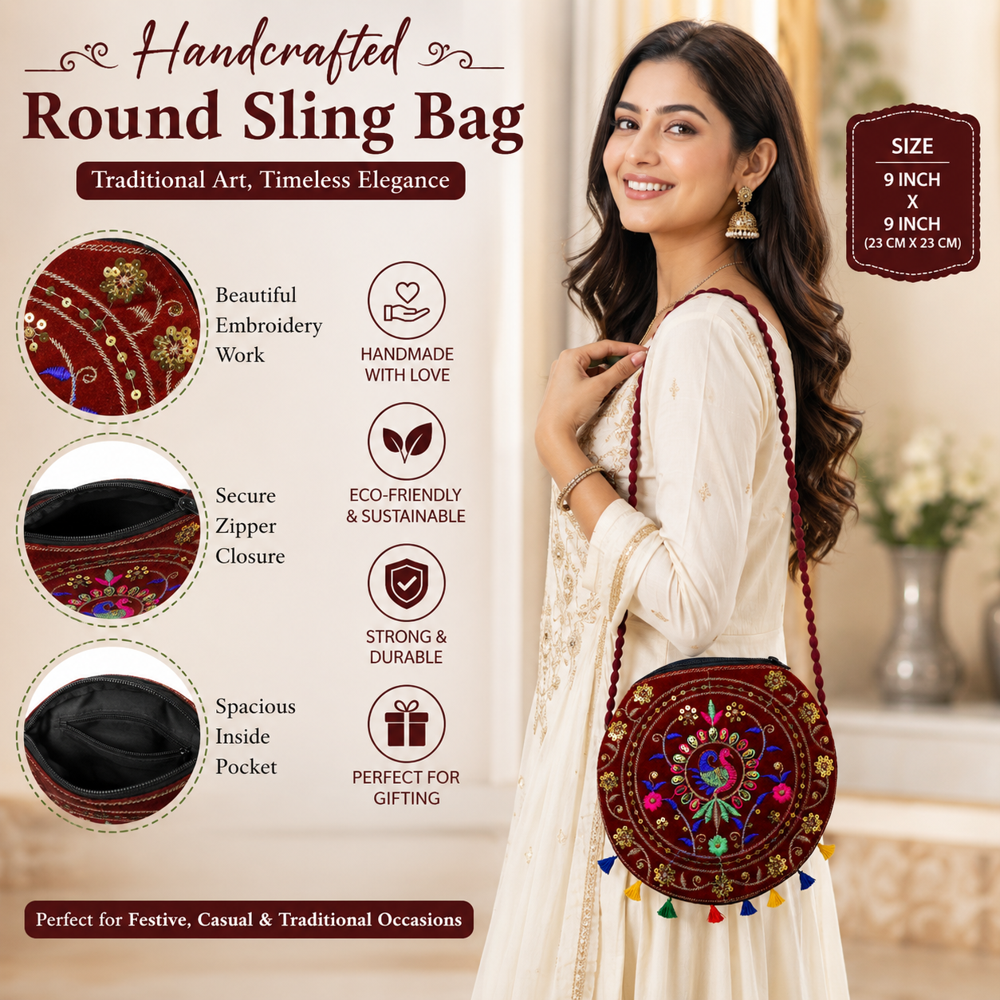 Traditional Handcrafted Crossbody Bag
