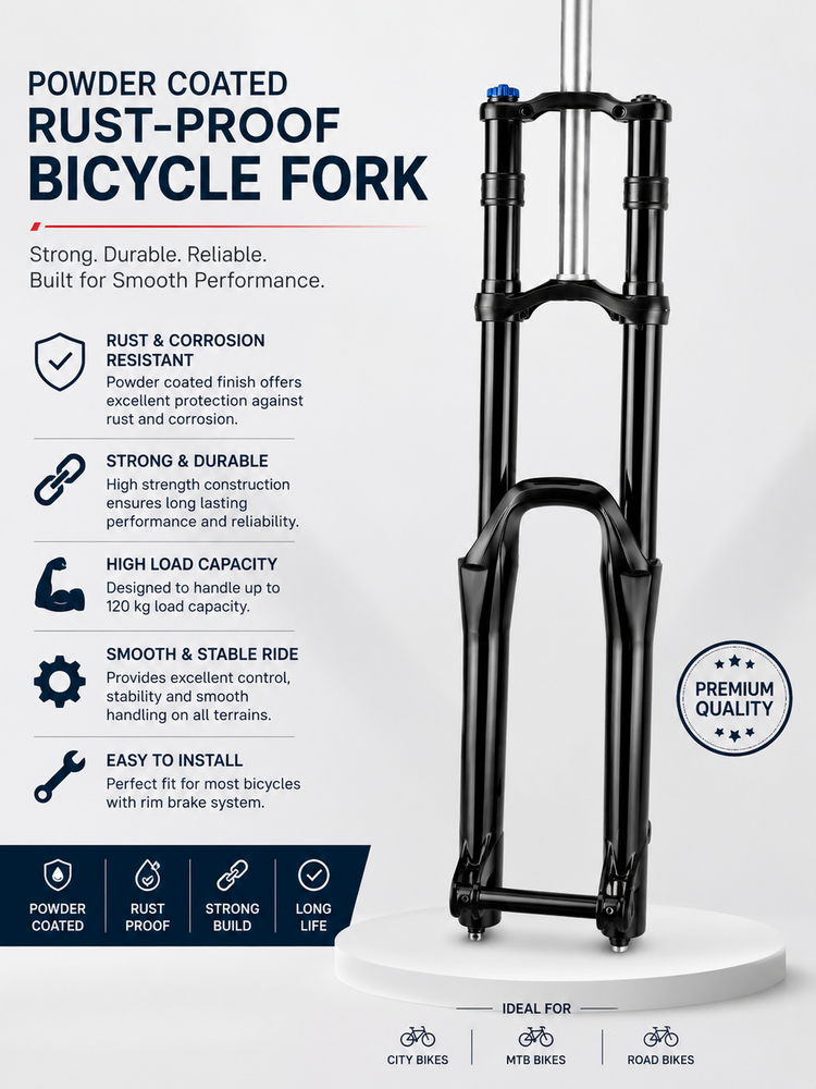 Powder Coated Rust-proof Bicycle Fork