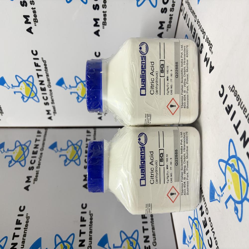 Citric Acid Anhydrous SQ Qualigens 500g