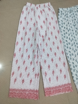 Khajuri Print Palazzo - Color: Available In 6 Different Colour