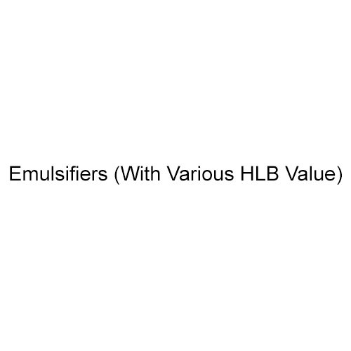 Emulsifiers With Various HLB Value