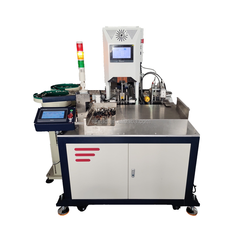 Servo Terminal Crimping Press 10T Automatic Wire Stripping Crimping Machine for Solar PV Cable