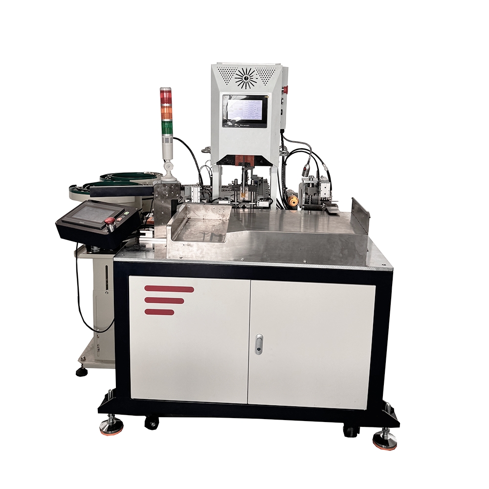 Servo Terminal Crimping Press 10T Automatic Wire Stripping Crimping Machine for Solar PV Cable