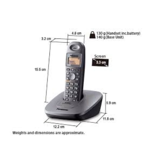 Panasonic KX-TG3611SX 2.4GHz Digital Cordless Landline Phone