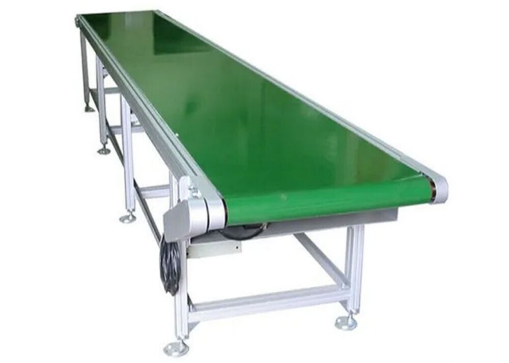 Material Handling Conveyor - High-quality Mild Steel, Various Sizes Available, Green Coating | Durable Industrial Solution With Warranty