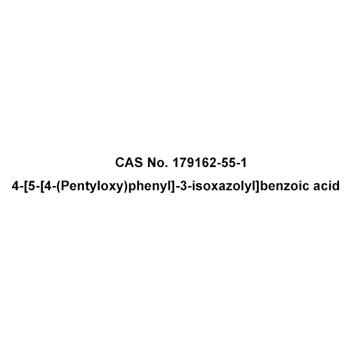 CAS No 179162-55-1 -  4-[5-[4-(Pentyloxy)phenyl]-3-isoxazolyl]benzoic acid