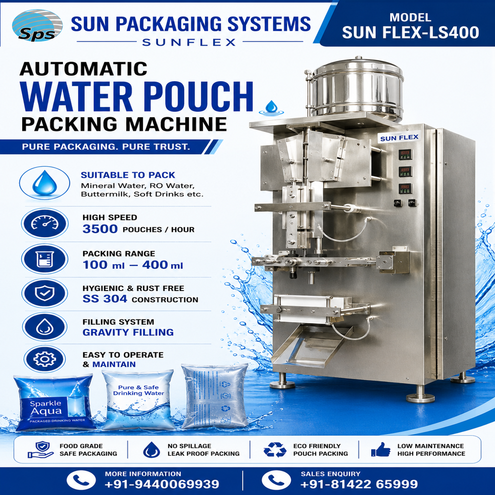 Water pouch packing machine