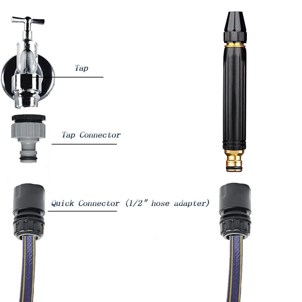 3 Pcs Black Nozzle