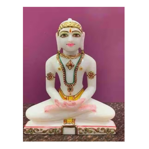 Marble Jain Mahaveer Statue