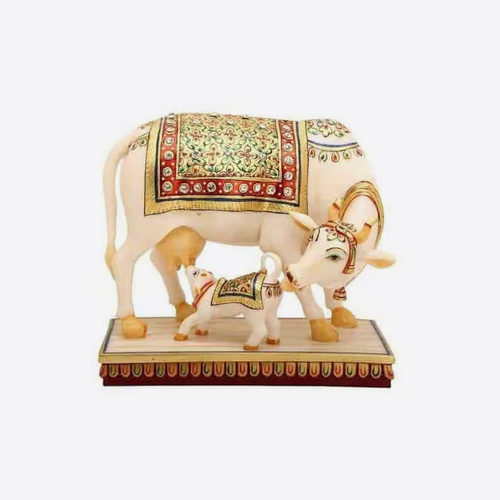 Marble Cow Statue