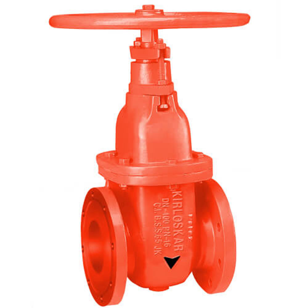 Kirloskar Make Cast Iron Rising Spindle Sluice Valve PN10
