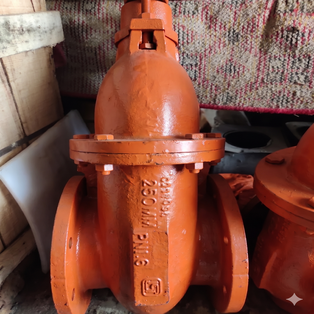 Kirloskar Make Cast Iron Rising Spindle Sluice Valve PN10