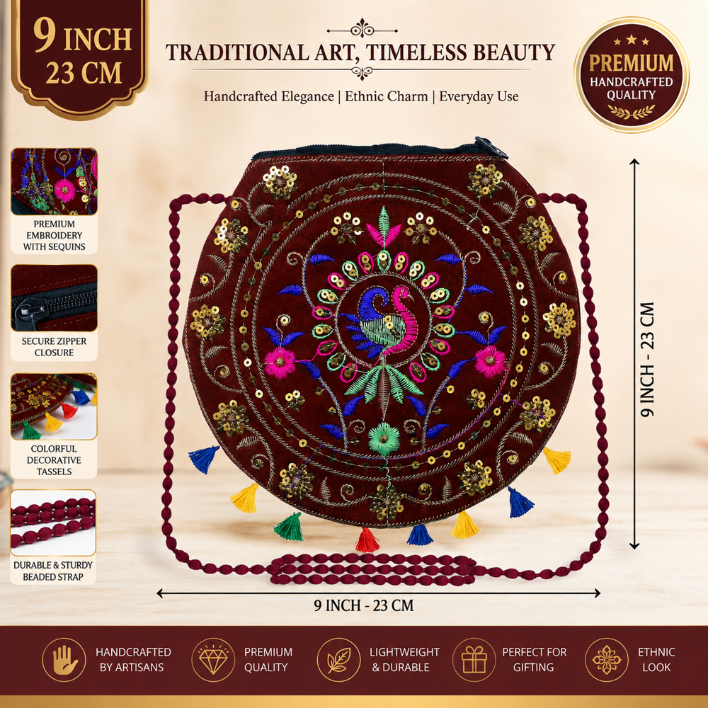 Traditional Ethnic Shoulder Sling Bag