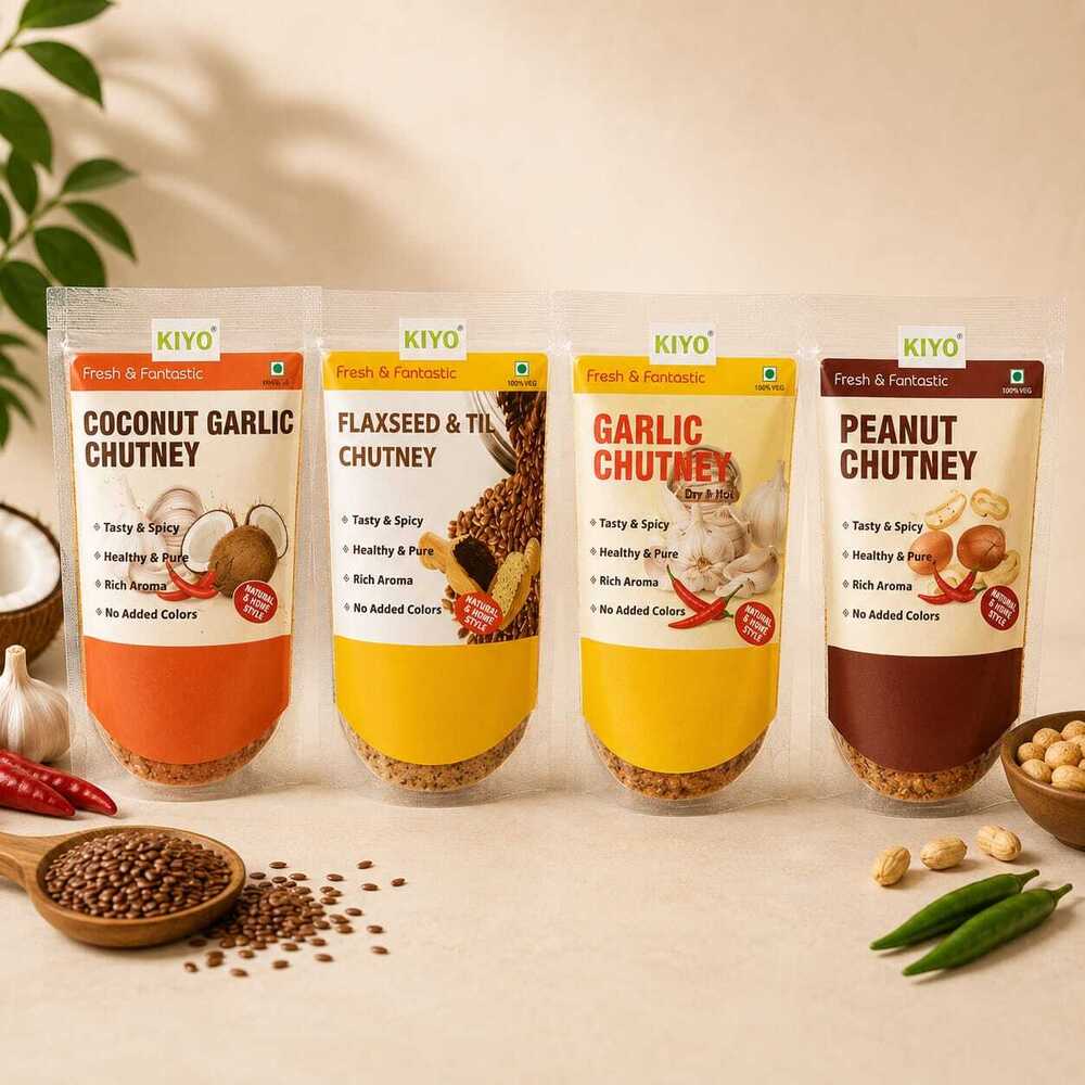 Dry Hari Peanut Chutney - 100 Gsm, Green Color | Shelf Life: 6 Months, Store In A Cool & Dry Place