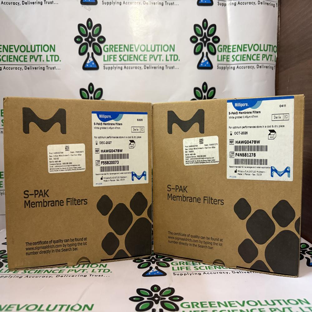 Sterile Membrane Filters Pore Size .45 Micron Diameter 47mm Millipore