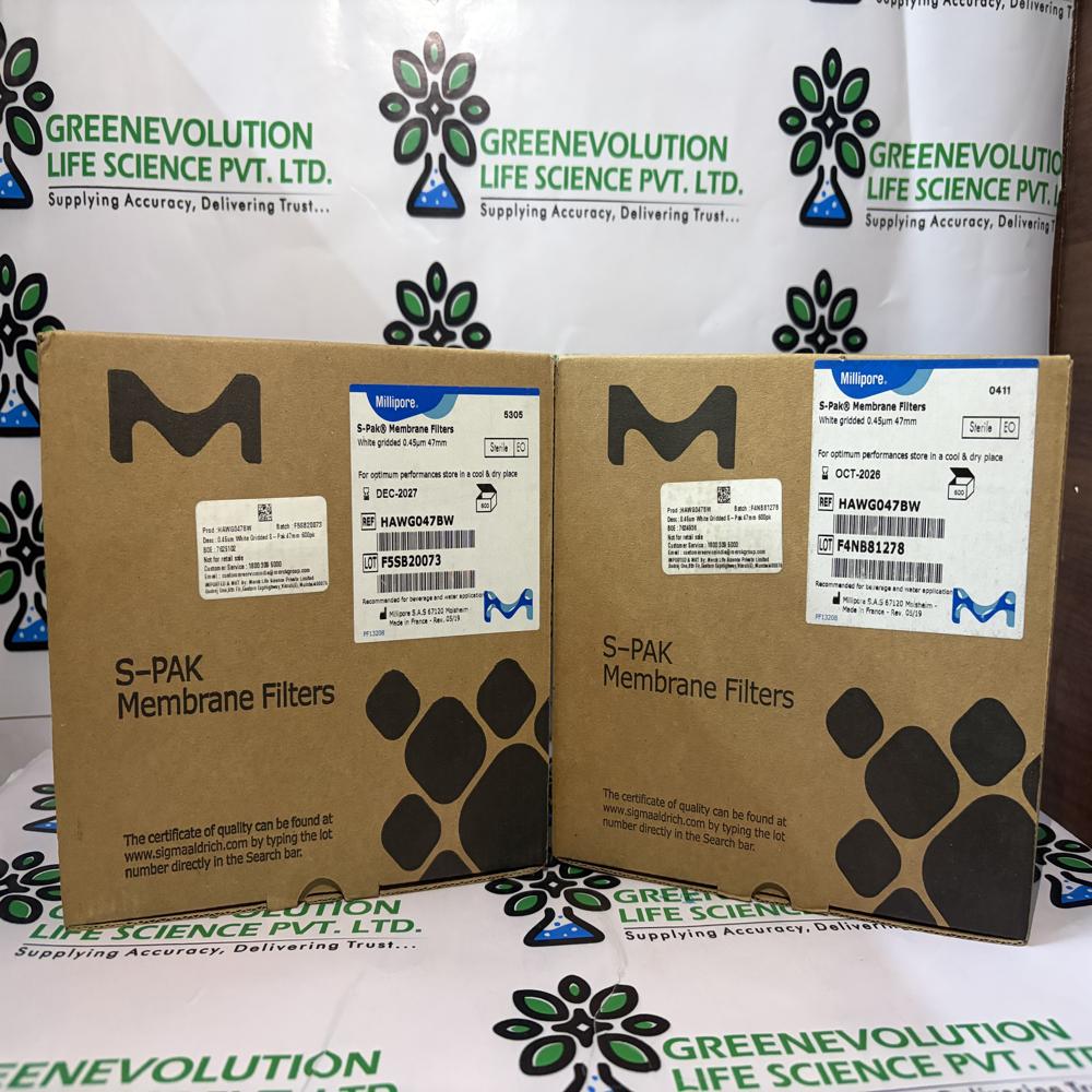 Sterile Membrane Filters Pore Size .45 Micron Diameter 47mm Millipore