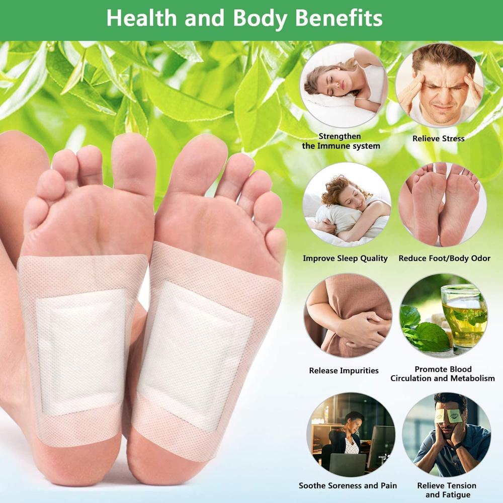 Premium Detox Foot patches 30 pads, Cleansing Toxin Remover Foot Pads, Pain Relief, Stress Relief Sleep Patch for Detoxification, For Men & Women