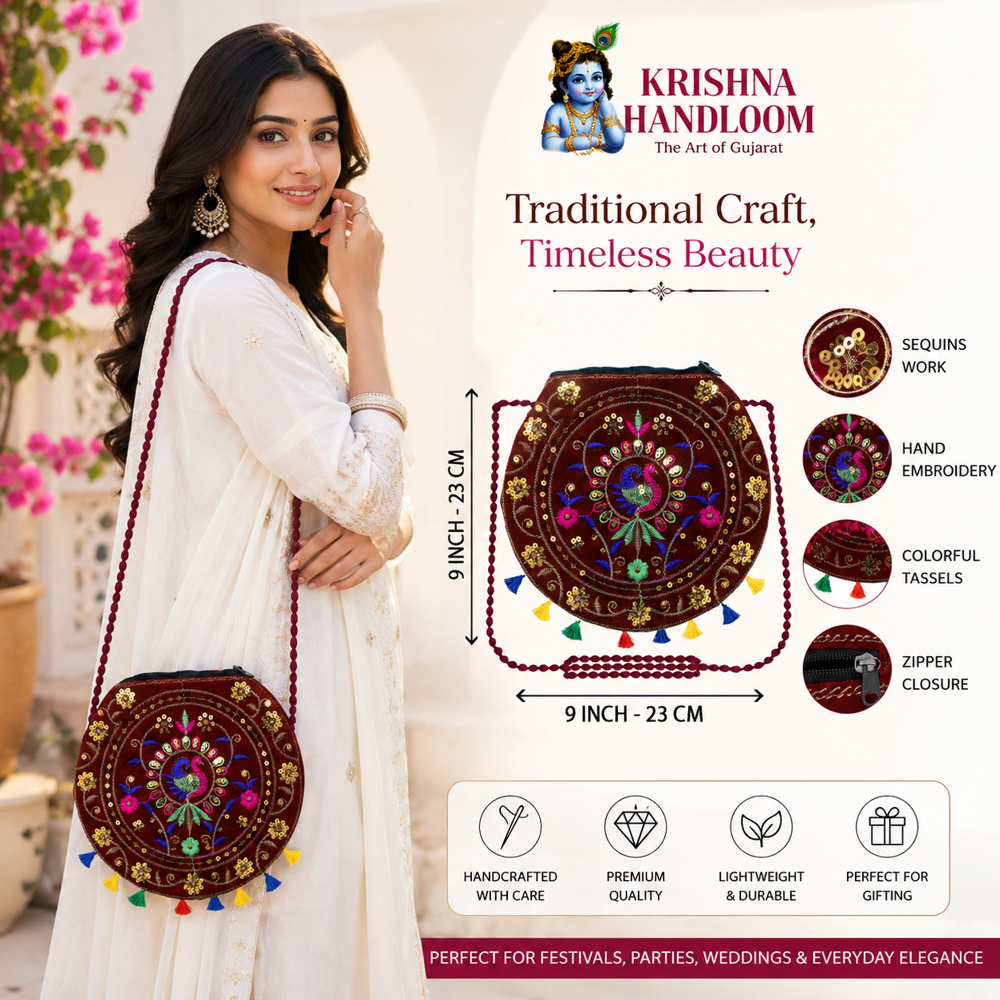 Handmade Traditional Sling Purse