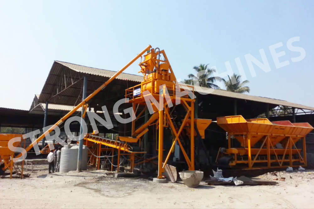 Commercial Stationary Concrete Batching Plant