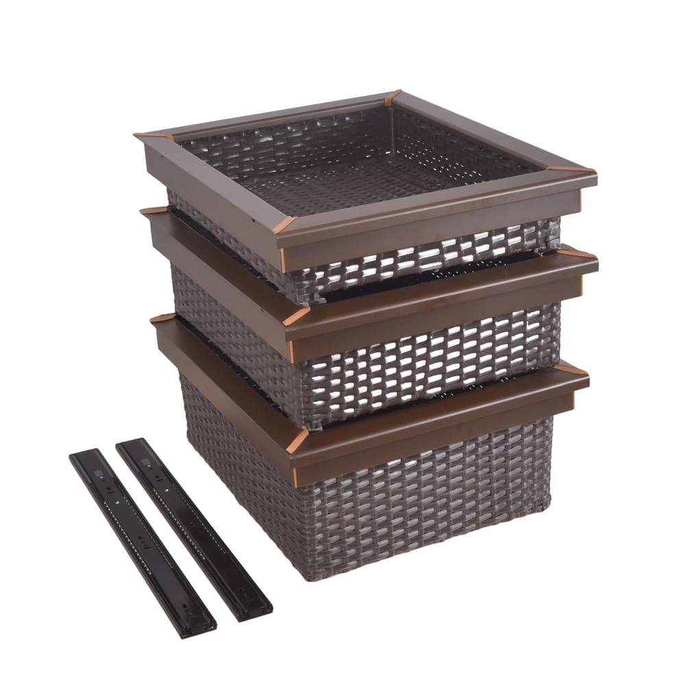 Alluminium wicker basket
