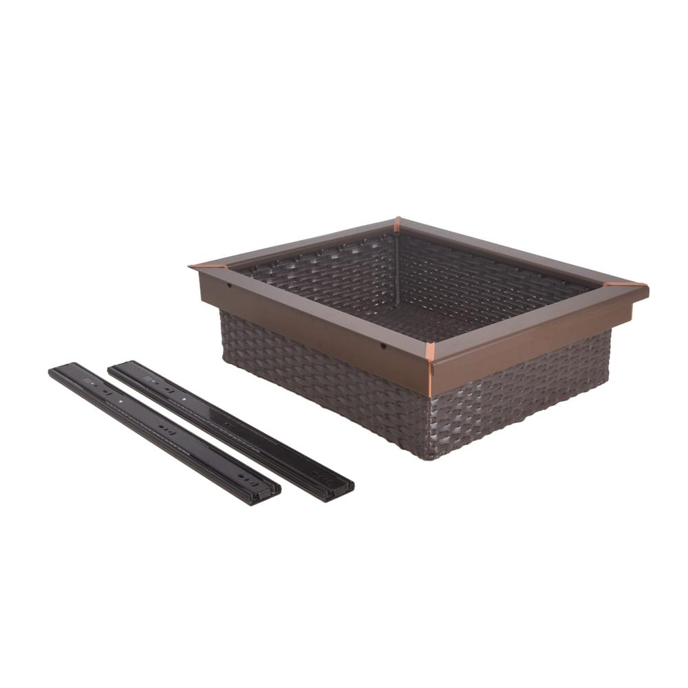 Alluminium wicker basket
