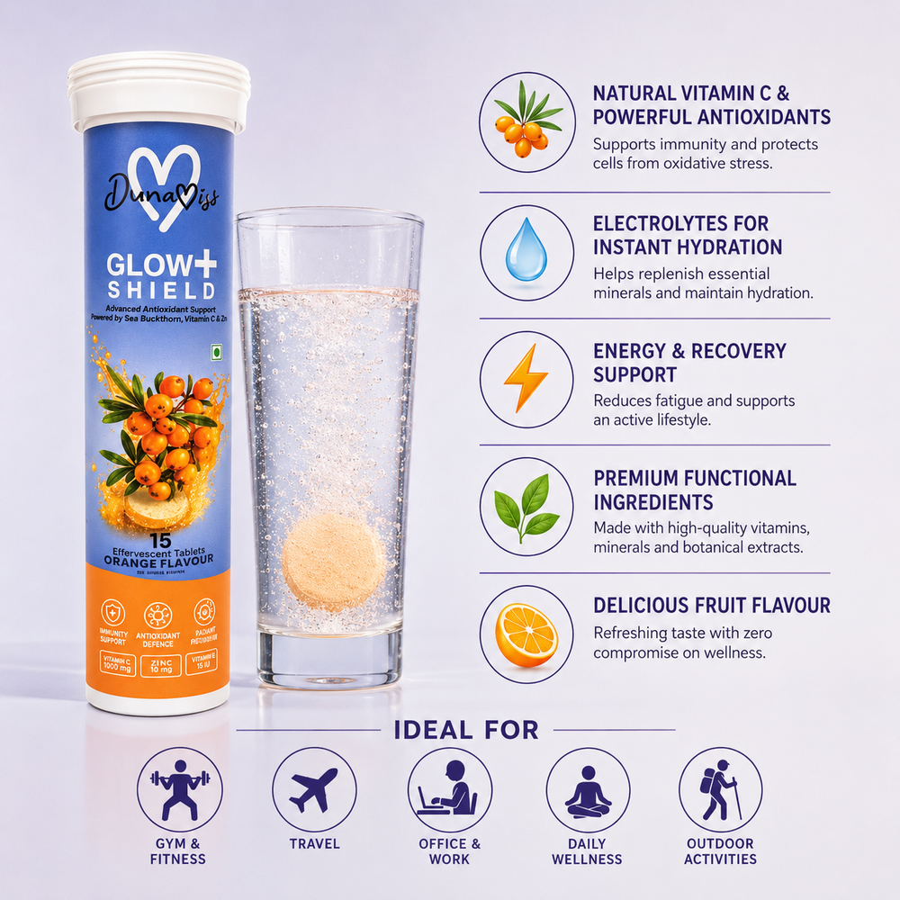 Glow Plus Shield Effervescent Tablet - Color Code: Orange