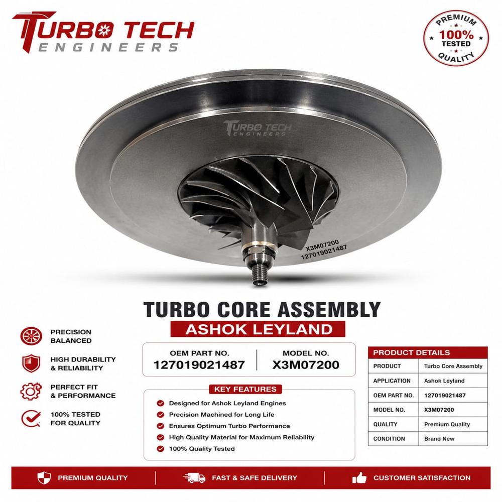 Ashok Leyland Turbo Core Assembly 127019021487 - Country Of Origin: India