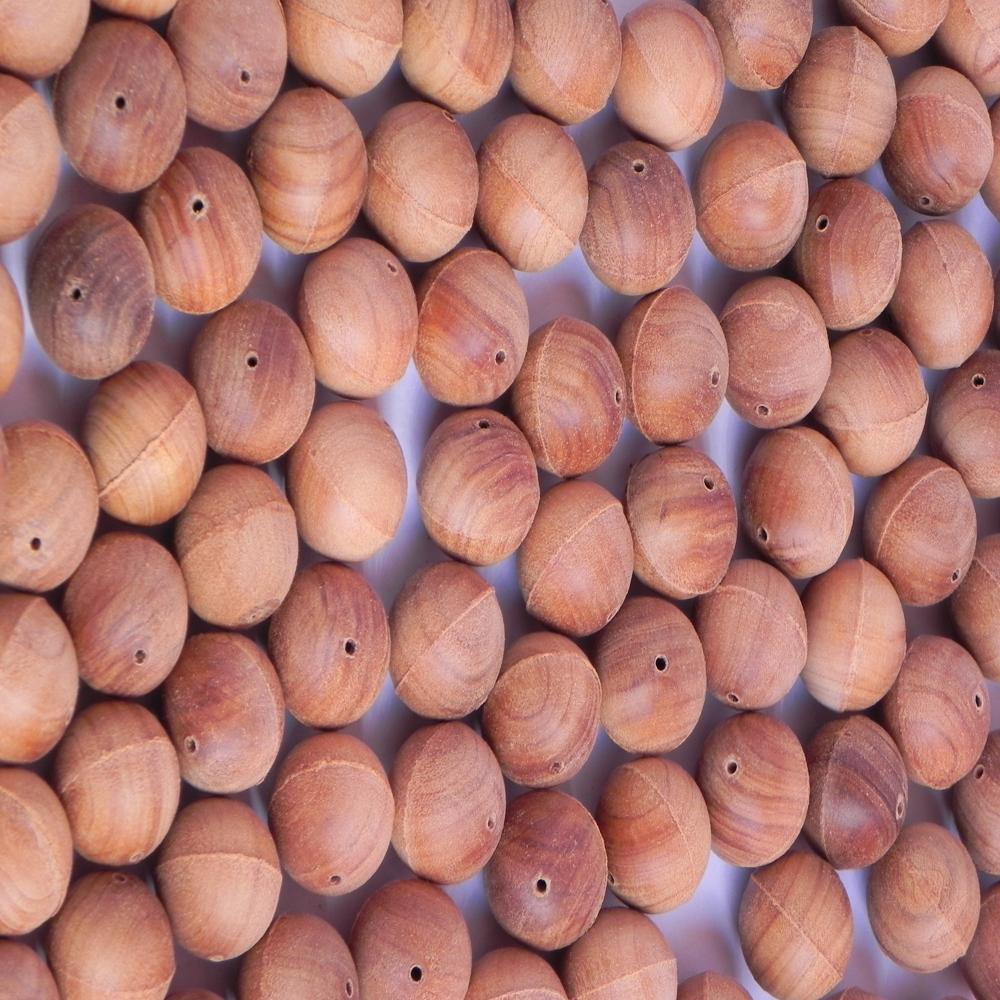 Semi-Finished sandalwood beads 10 mm