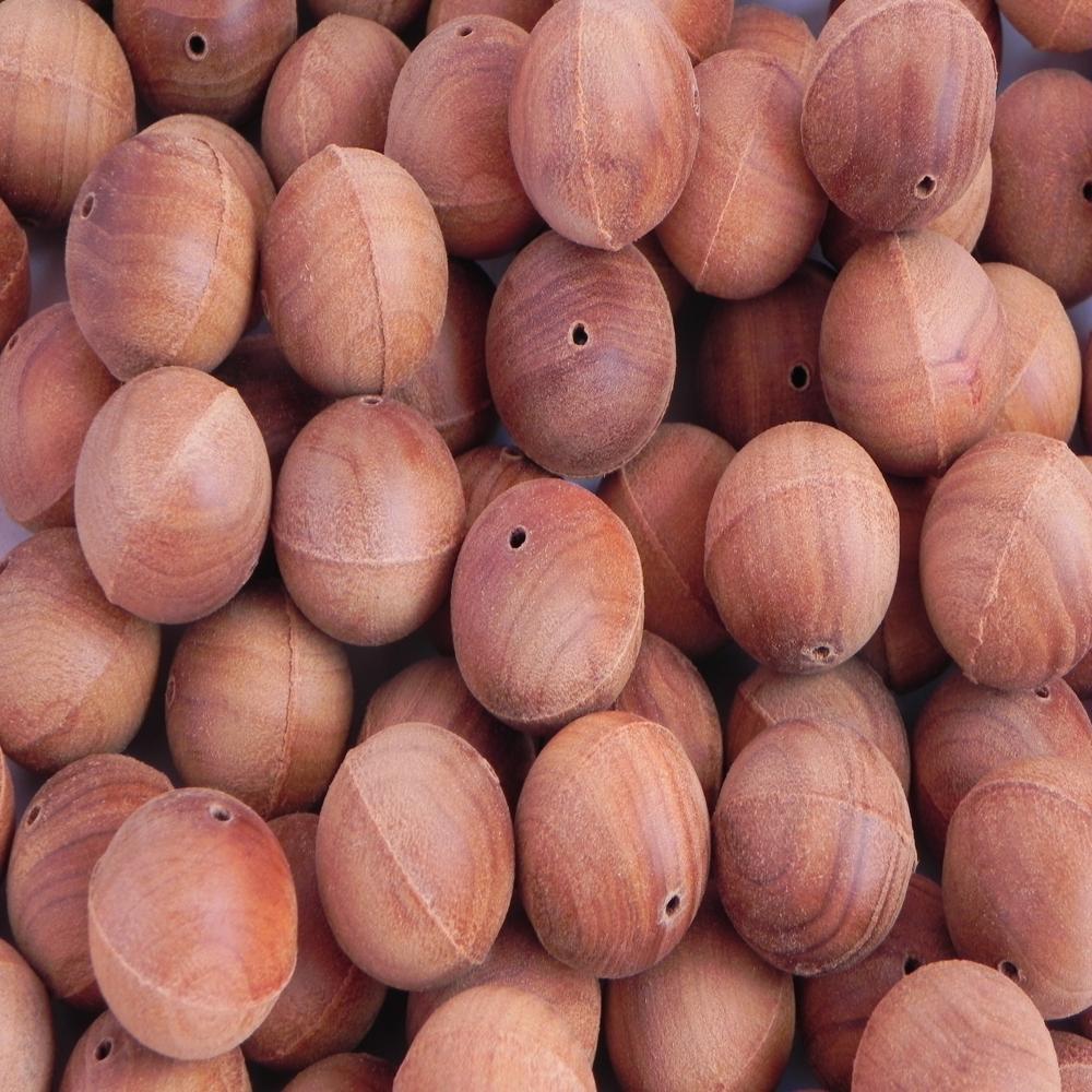 Semi-Finished sandalwood beads 10 mm