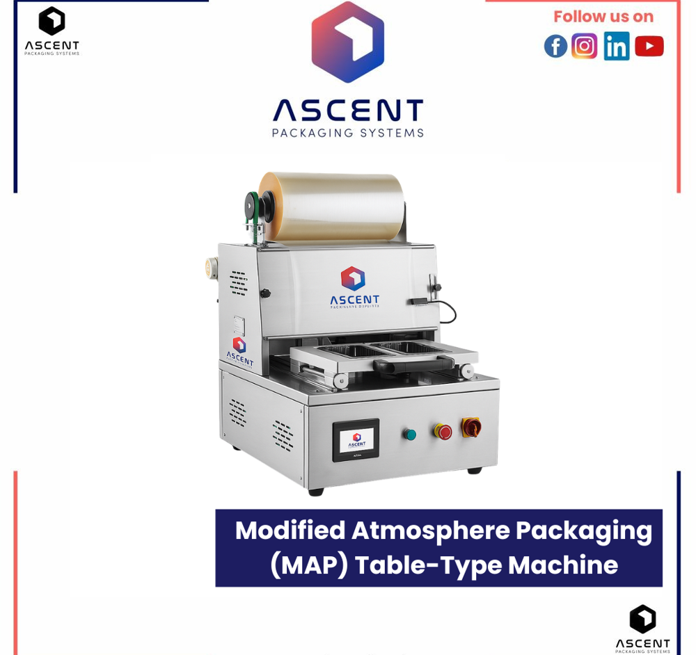 Modified Atmosphere Packaging (Map) Table-Type Machine - Packaging Material: Stainless Steel