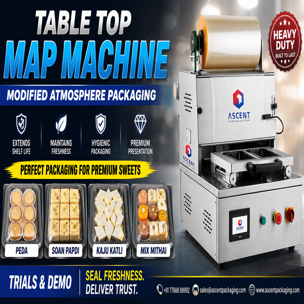 Modified Atmosphere Packaging (Map) Table-type Machine