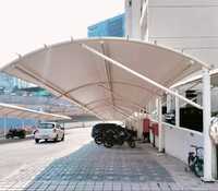 White Tensile Car Parking