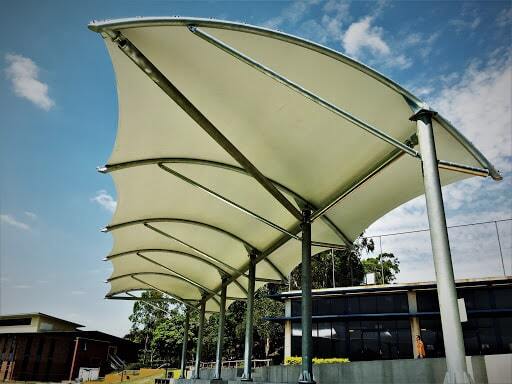 Car Parking Tensile Structures - Color: White (Custom Colors Available)