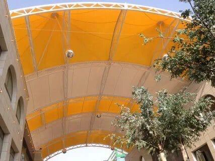 Tansile structure shed
