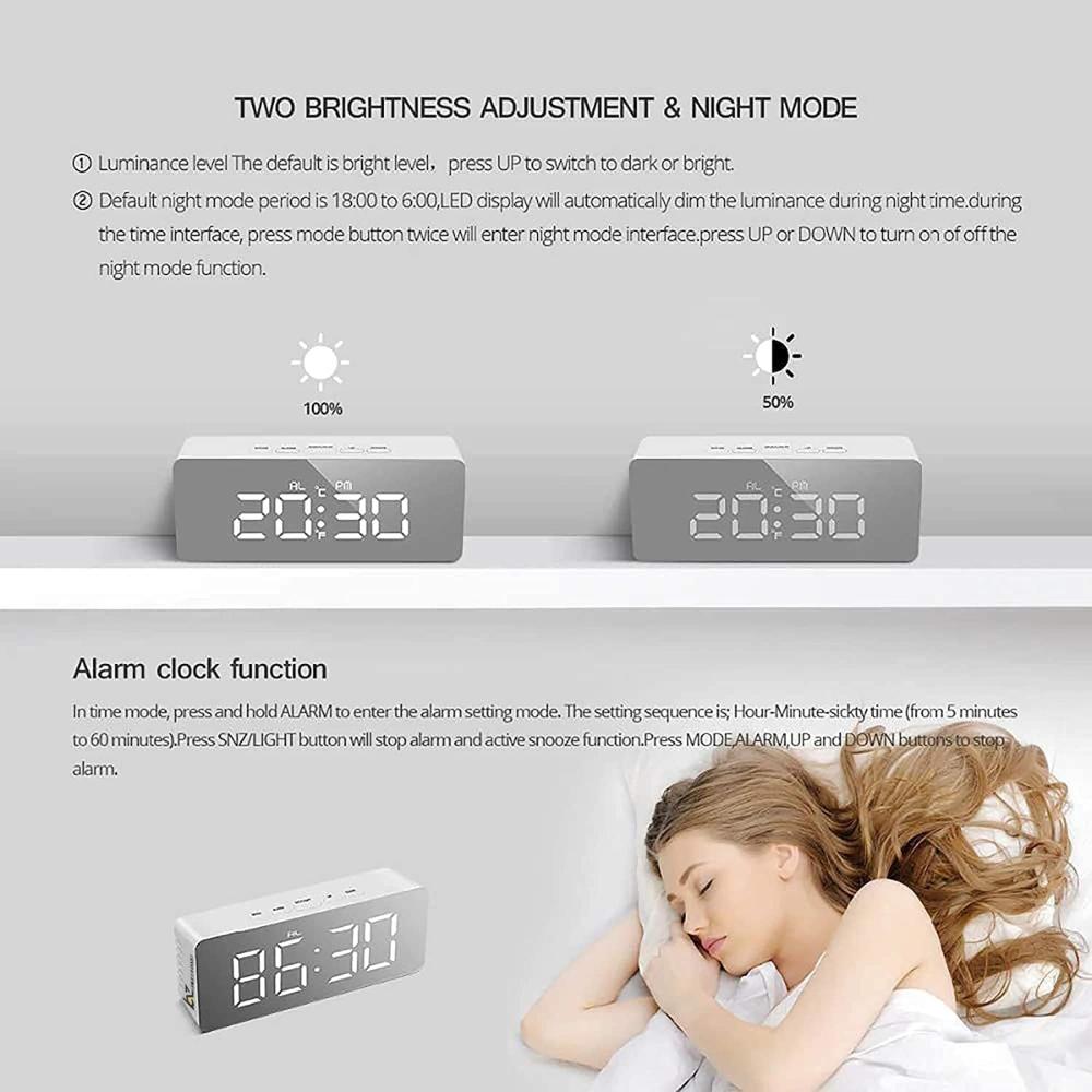 Alarm Clock Mirror