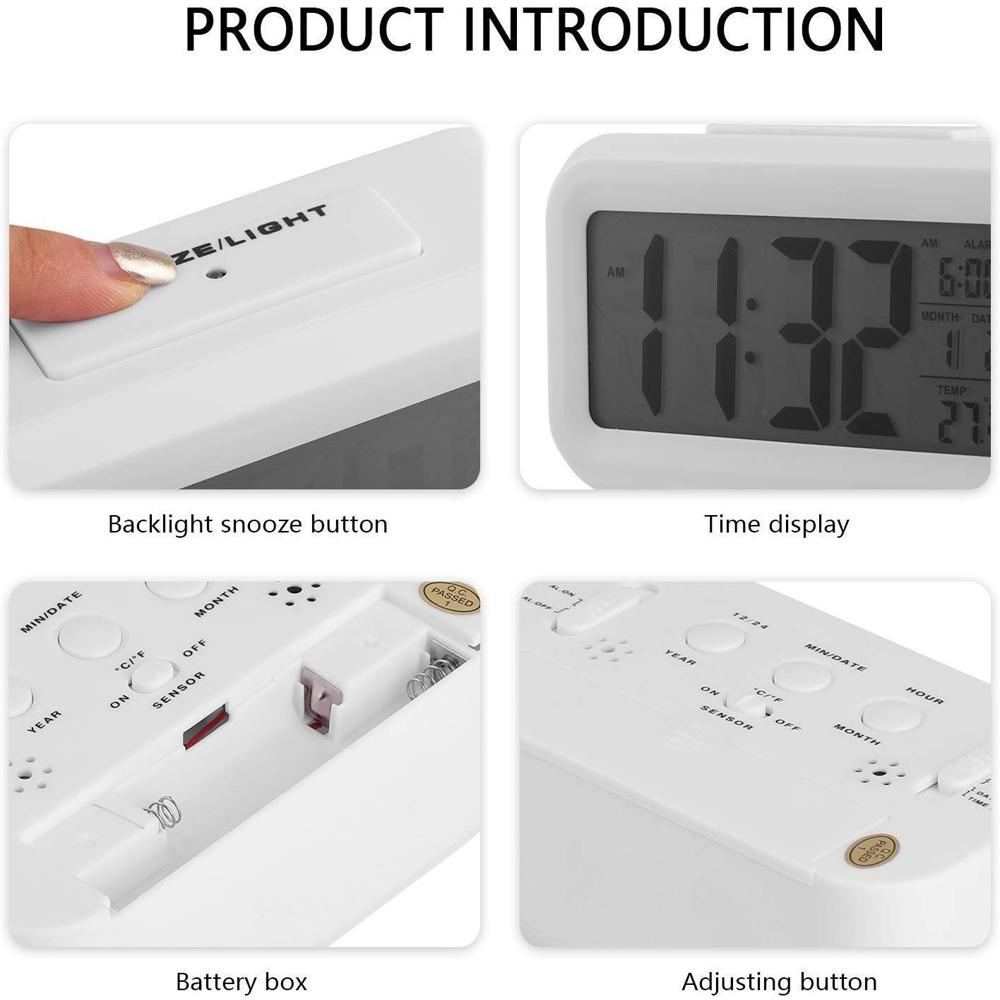 Alarm Clock Digital Black
