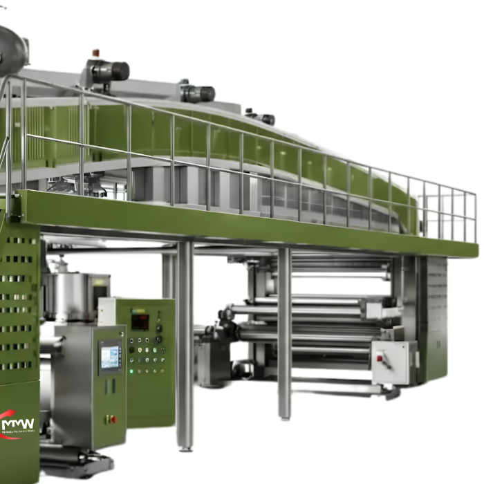 Bopp Tape Coating Machine - 150 Coating Speed, Hot Air Heating System , Automatic Plc Control With Water Based Glue