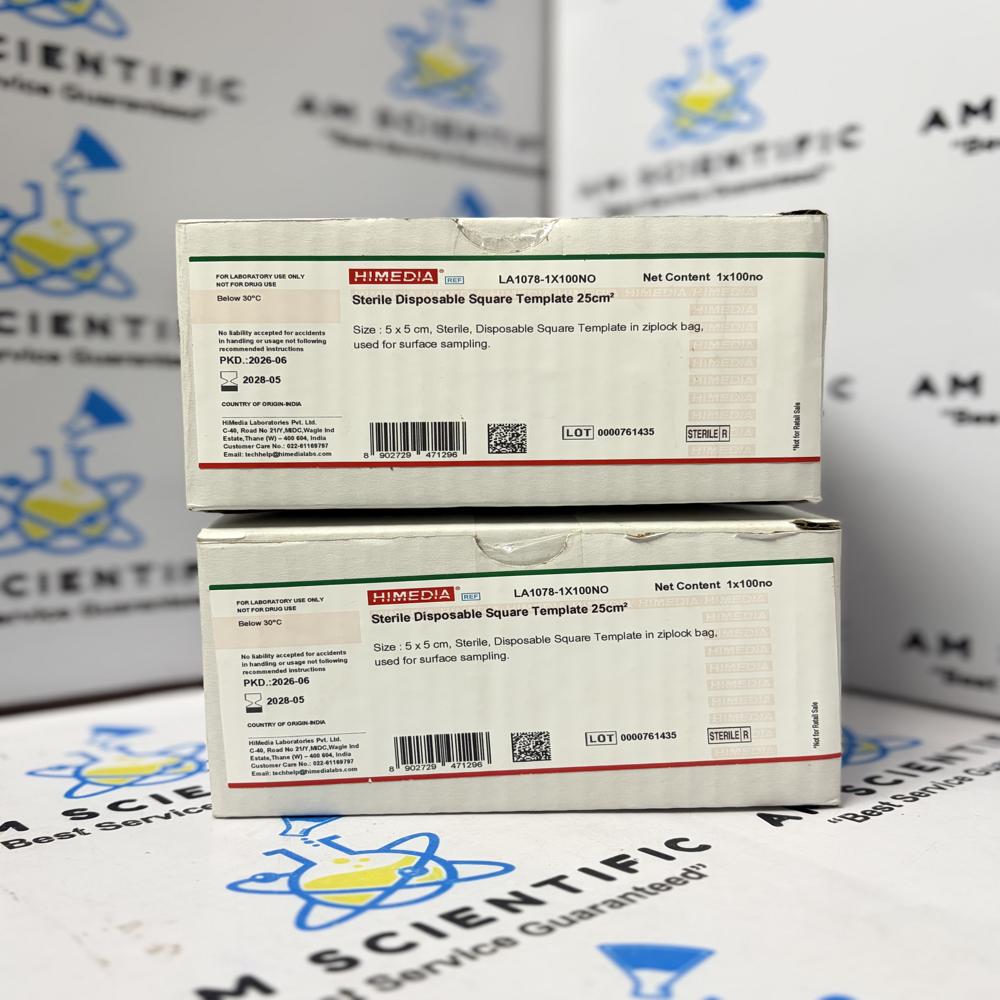 Sterile Disposable Square Template 25cm 1x100no Himedia