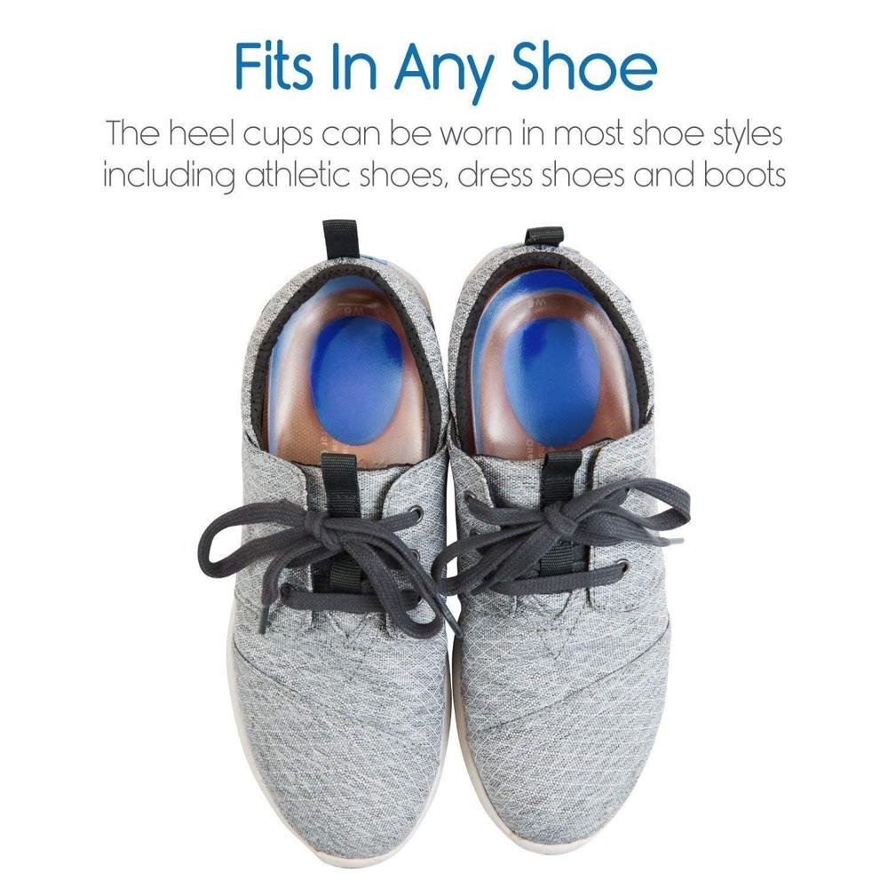 Silicone Gel Comfort Heel Cups For Pain Relief