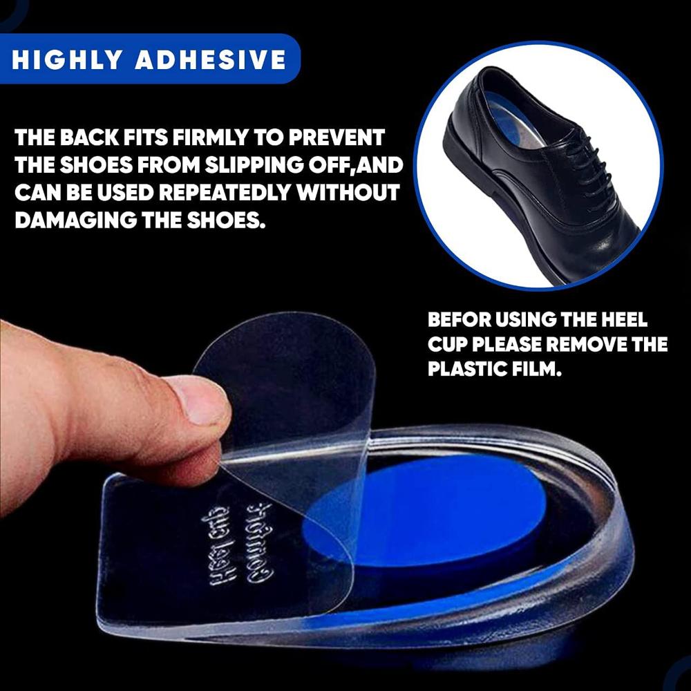 Silicone Gel Comfort Heel Cups For Pain Relief