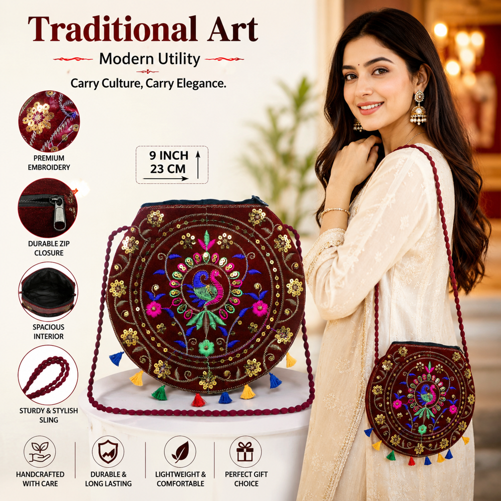 Peacock Designer Crossbody Purse