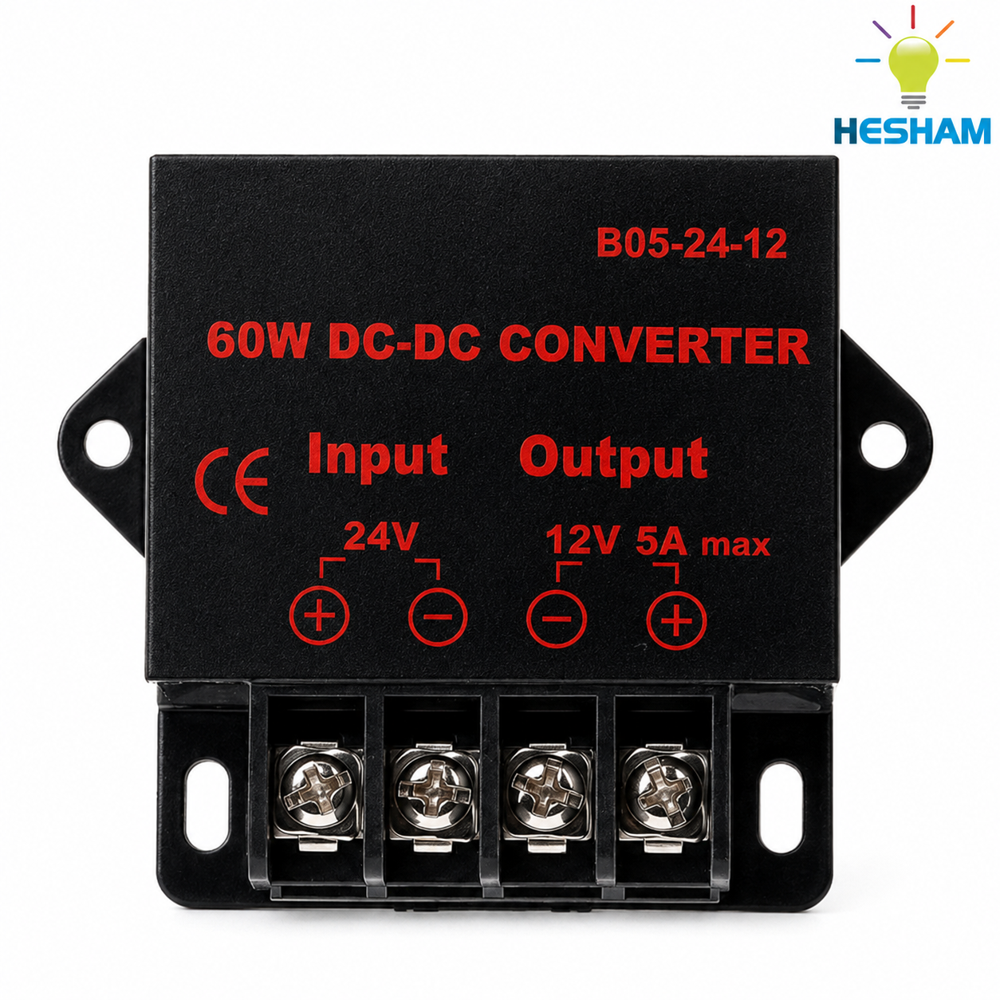 DC To DC Converter 24V to 12V 5A 60W