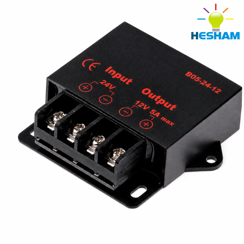 DC To DC Converter 24V to 12V 5A 60W