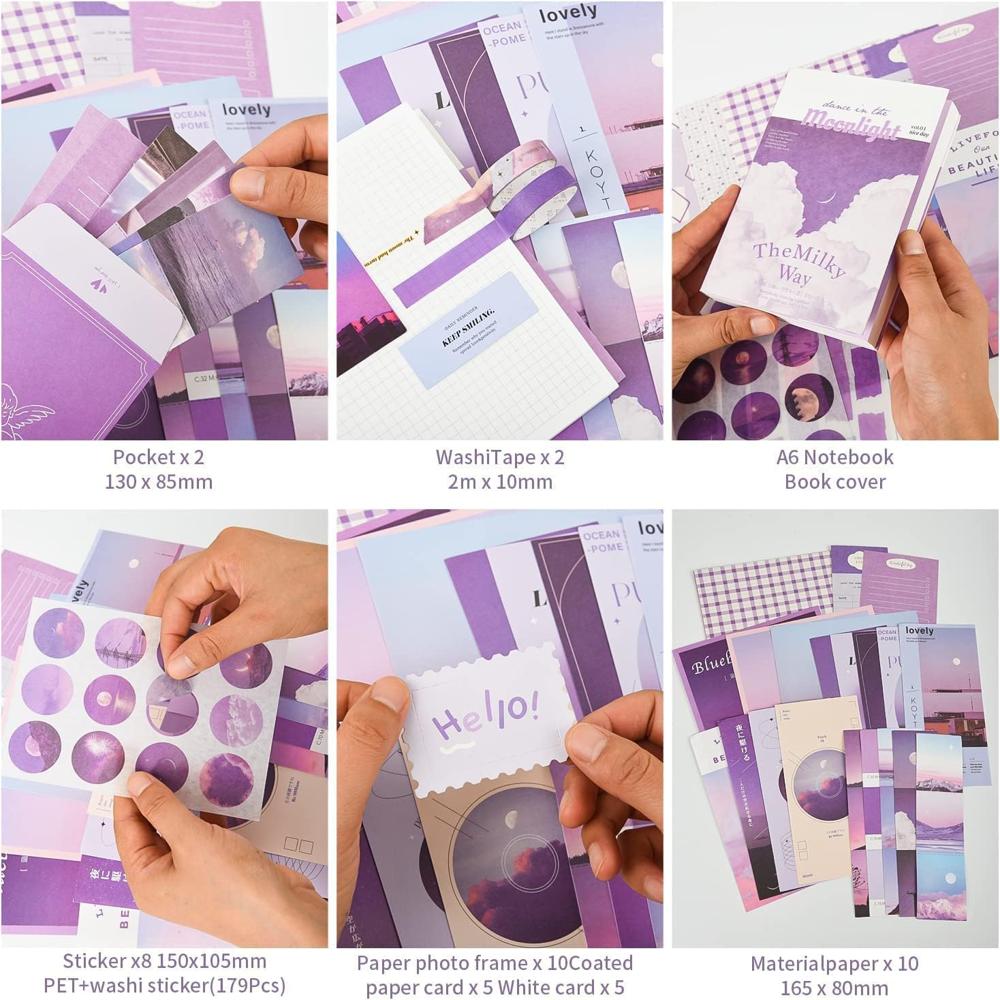 Book Scrapbook - Purple