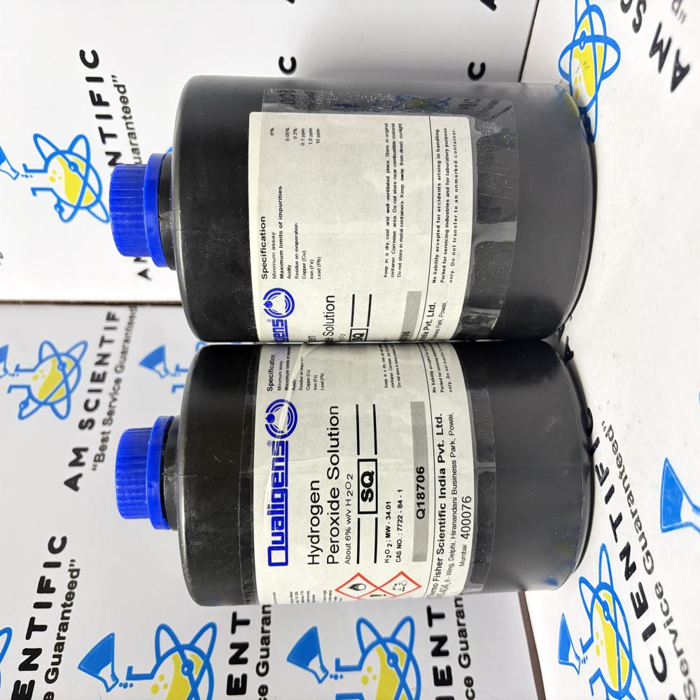 Hydrogen Peroxide Solution 6% SQ 1Ltr Qualigens
