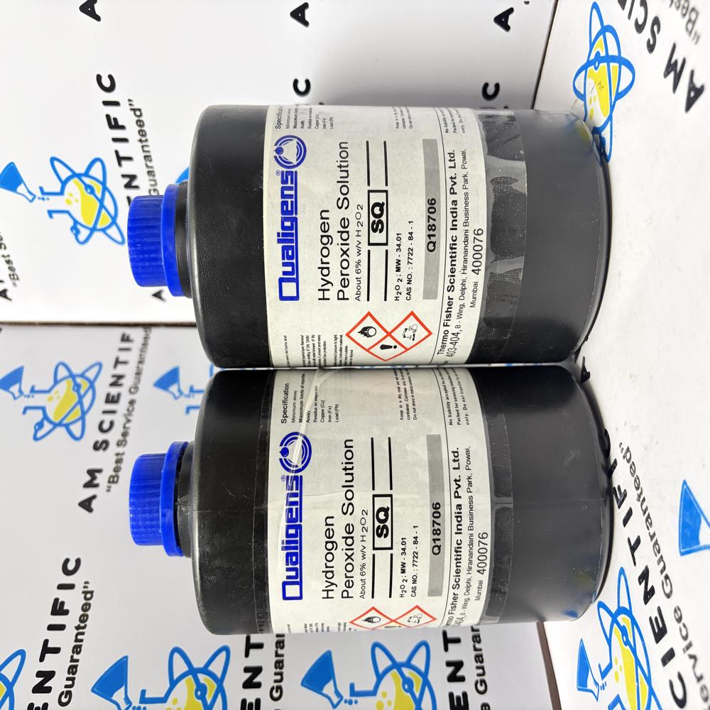Hydrogen Peroxide Solution 6% SQ 1Ltr Qualigens