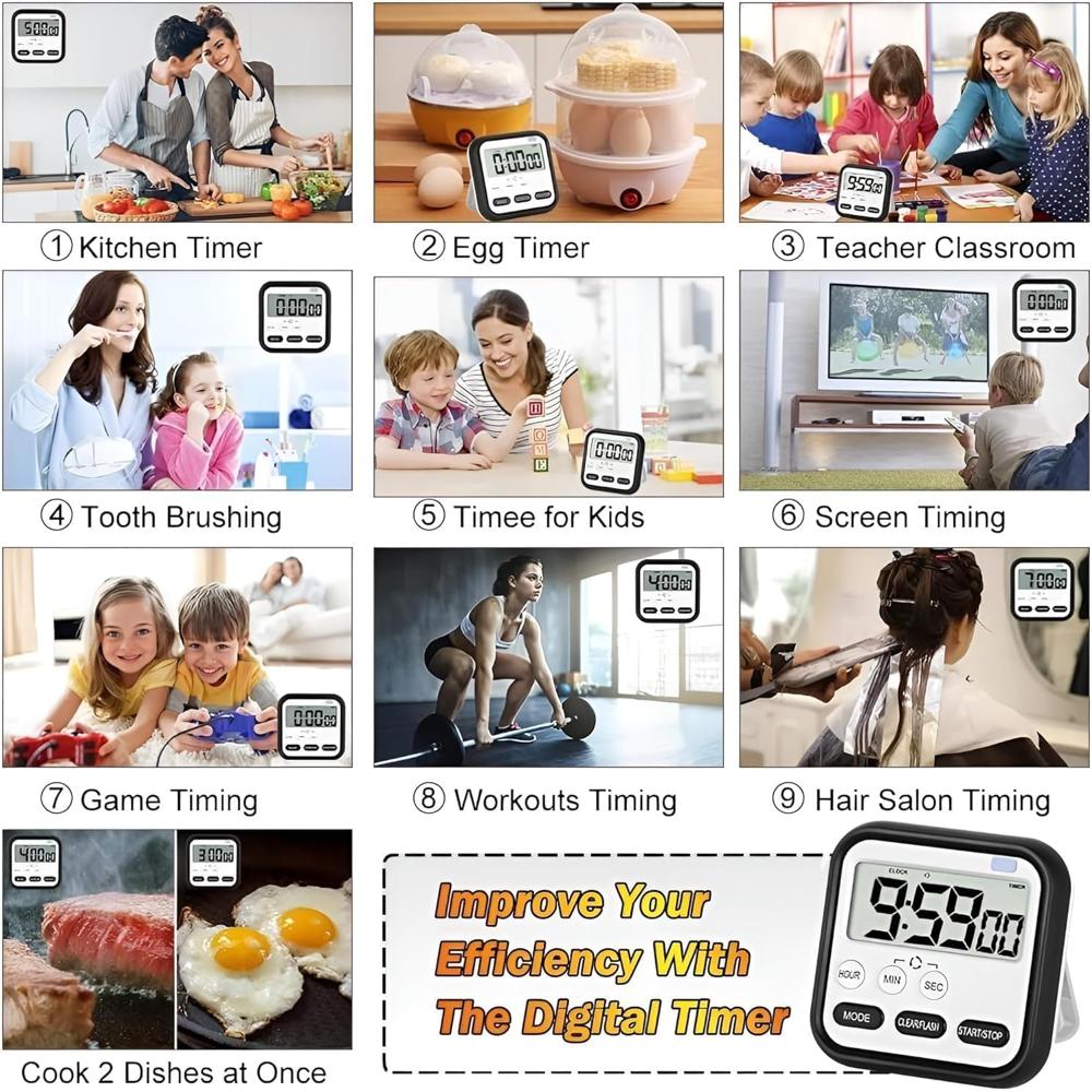 Kitchen Timer - Black